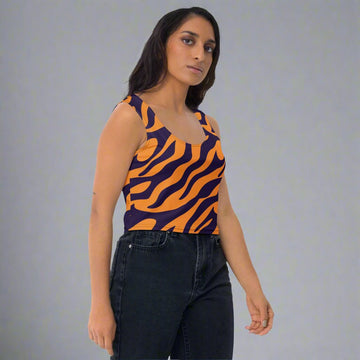 Bold Tiger Print Crop Top