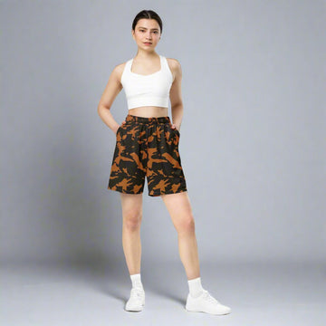 Recycled Camo Mesh Shorts for Active Living