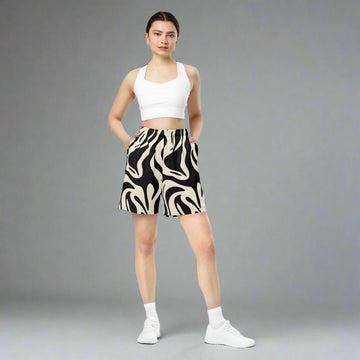 Unisex Abstract Print Mesh Shorts