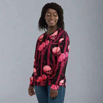 Skulls and Roses Halloween Sweatshirt