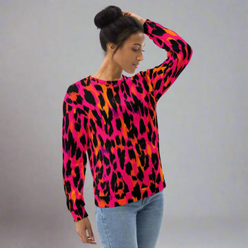 Vibrant Animal Print Unisex Sweatshirt