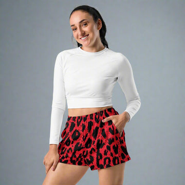 Leopard Print Unisex Athletic Shorts - Comfortable & Versatile