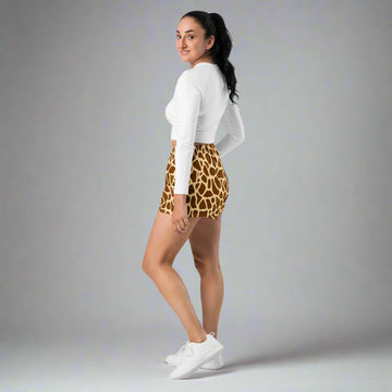 Giraffe Print Unisex Athletic Shorts – Comfortable & Versatile