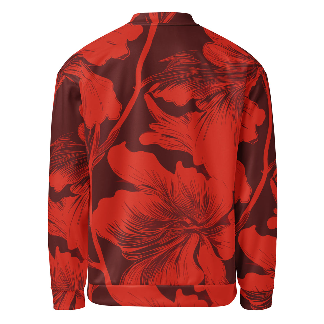 Vibrant Floral Print Unisex Bomber Jacket