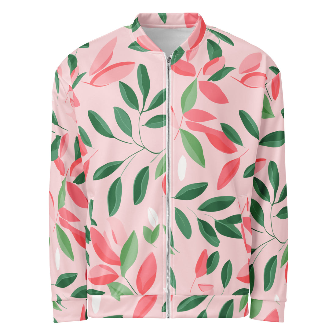 Floral Pattern Unisex Bomber Jacket