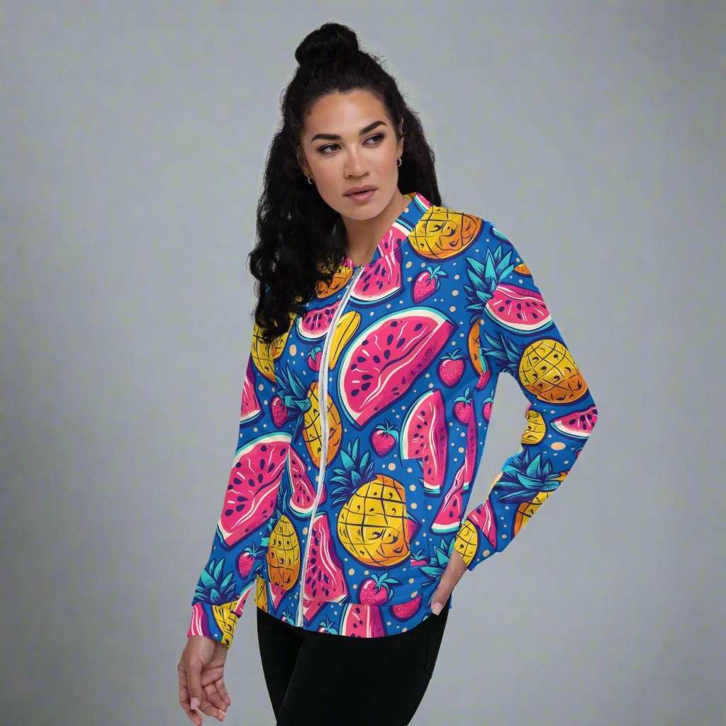 Tropical Fruits Bomber Jacket