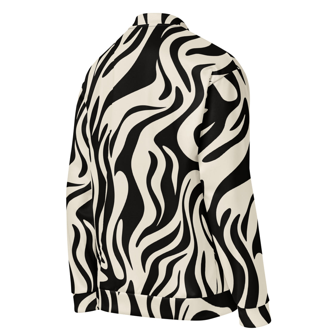 Vibrant Zebra Print Unisex Bomber Jacket