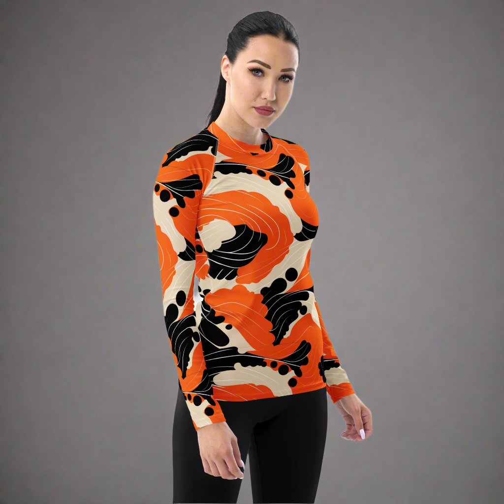 Women's Floral Long-Sleeve Rash Guard | Elysian Loom