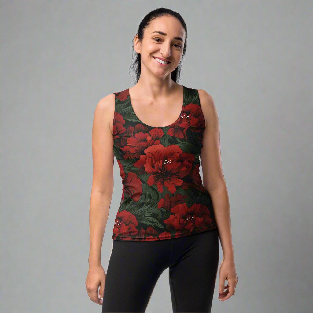 Floral Cut & Sew Tank Top for Women