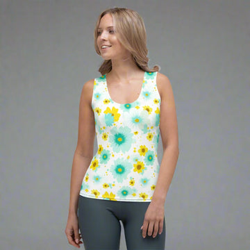 Floral Sublimation Cut & Sew Tank Top