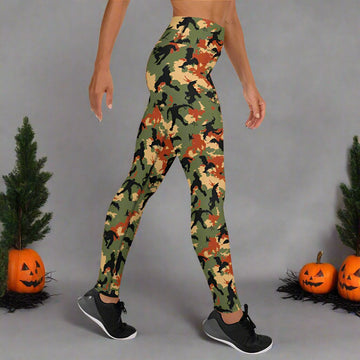 Halloween Camo Yoga Leggings for Women