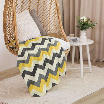 Chic Chevron Sherpa Blanket for Ultimate Comfort