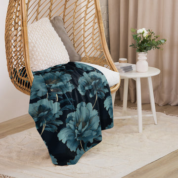 Floral Sherpa Blanket - Cozy Comfort for Every Season