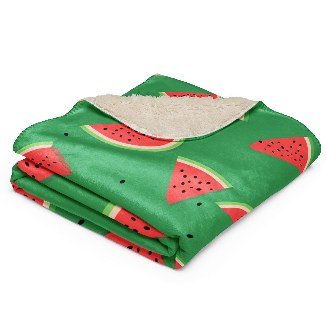 Vibrant Watermelon Sherpa Blanket - Cozy & Stylish Comfort