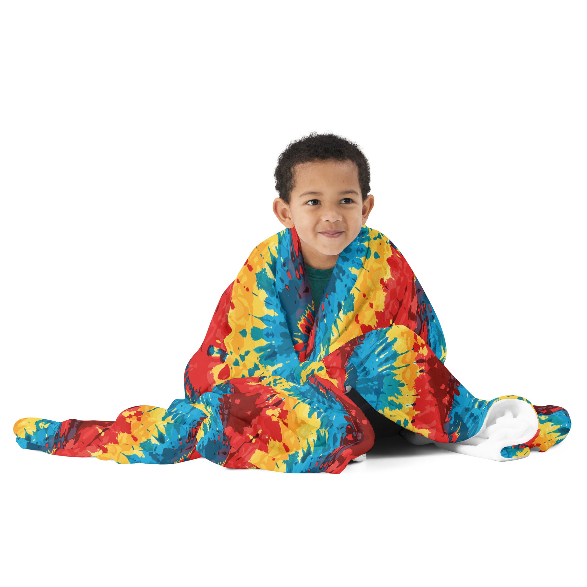 Vivid Kaleidoscope Throw Blanket - Winter Luxe