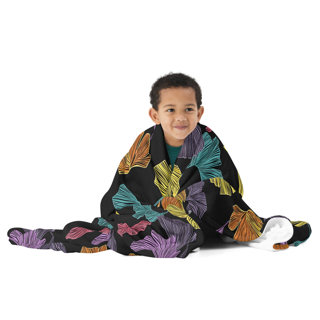 Ginkgo Leaf Silk Touch Throw Blanket