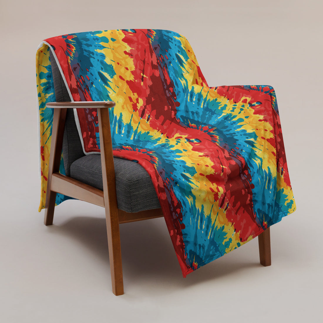 Vivid Kaleidoscope Throw Blanket - Winter Luxe