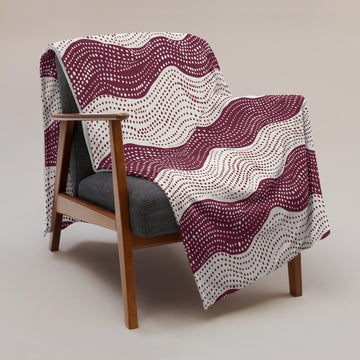 Wave Pattern Throw Blanket - Cozy Winter Essential